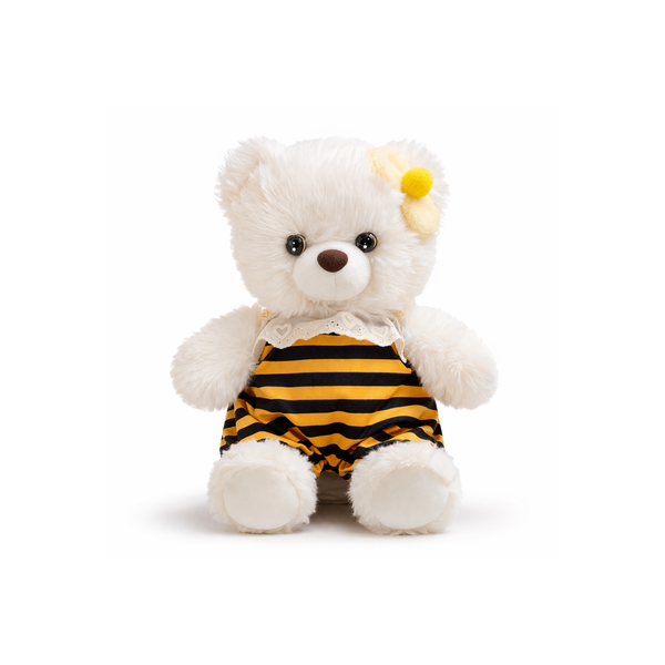 Bee Bop Bear — Soft Plush Teddy in Bee Outfit