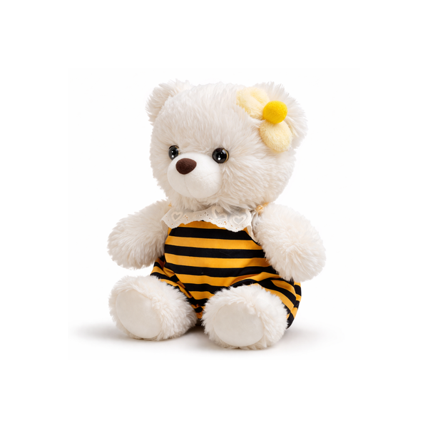 Bee Bop Bear — Soft Plush Teddy in Bee Outfit