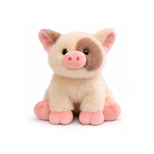 Biscuit Tumbleby Pig Plush — Golden Soft Toy