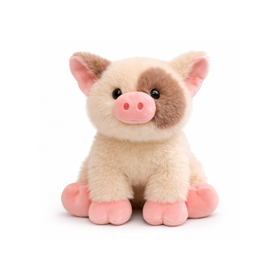 Biscuit Tumbleby Pig Plush — Golden Soft Toy