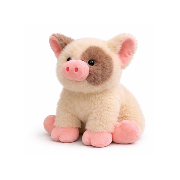 Biscuit Tumbleby Pig Plush — Golden Soft Toy