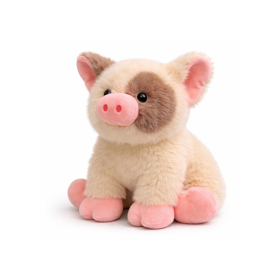 Biscuit Tumbleby Pig Plush — Golden Soft Toy