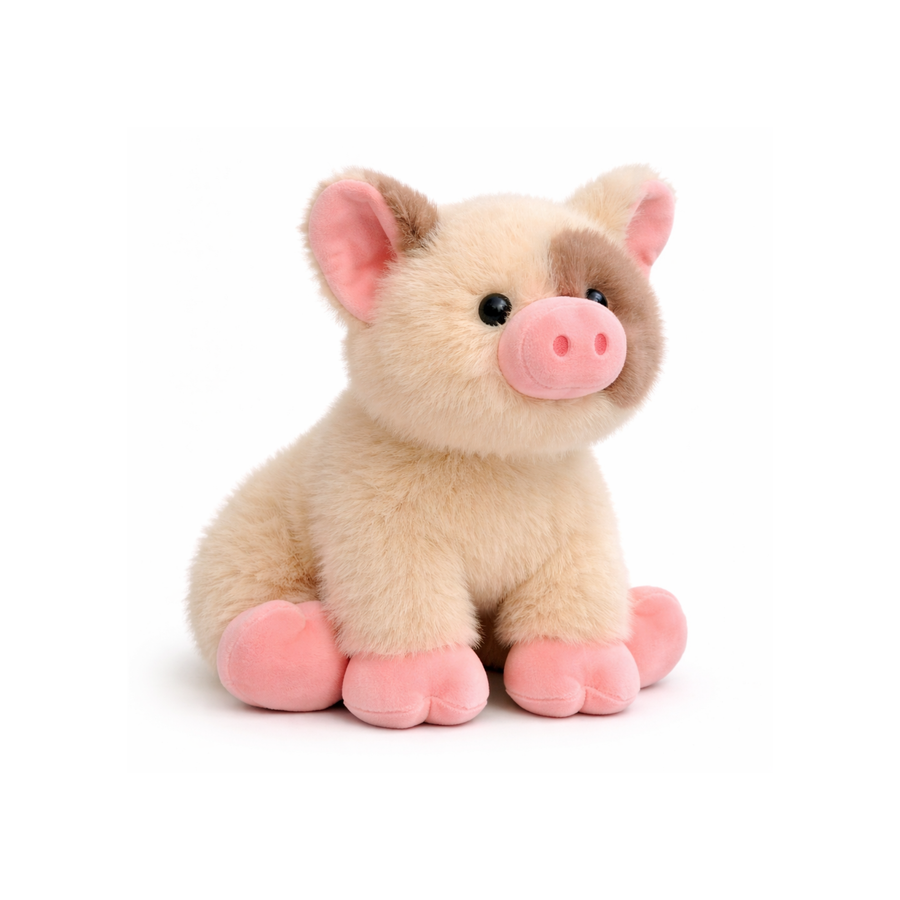 Biscuit Tumbleby Pig Plush — Golden Soft Toy
